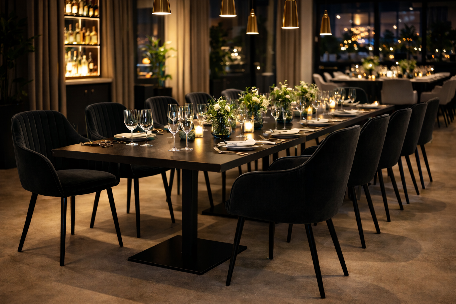 Krzesło z Podłokietnikami Czarne Tapicerowane Welurowe Do Salonu i Kuchni