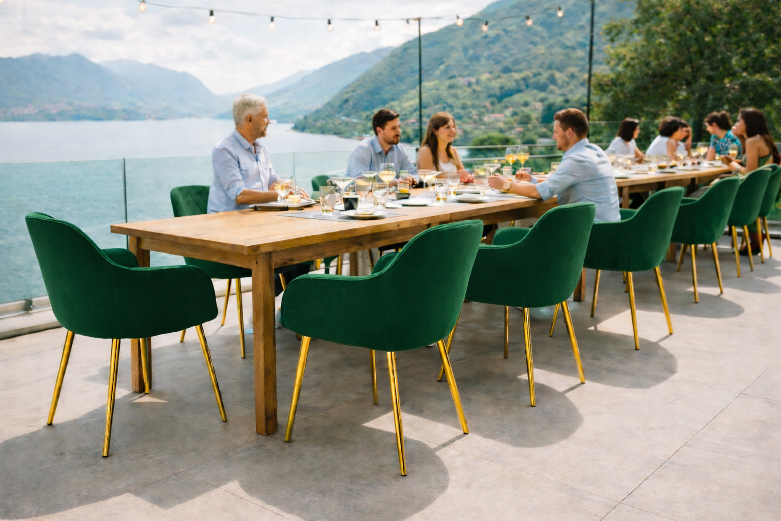 Krzesło z Podłokietnikami Tapicerowane Welurowe Romby Zielone Salon Kuchnia