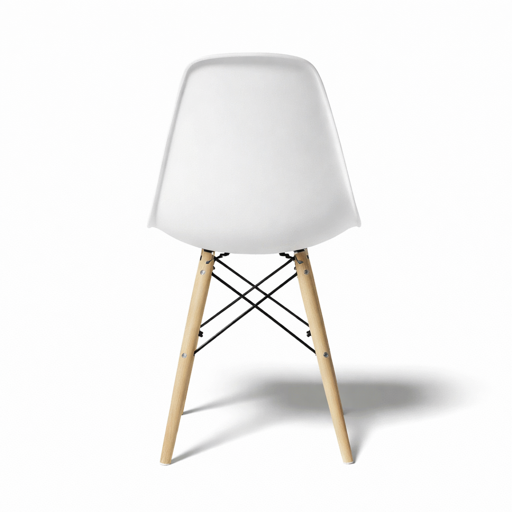 Krzesło Pure - Skandynawskie Z Wysokiej Jakości Plastiku Białe