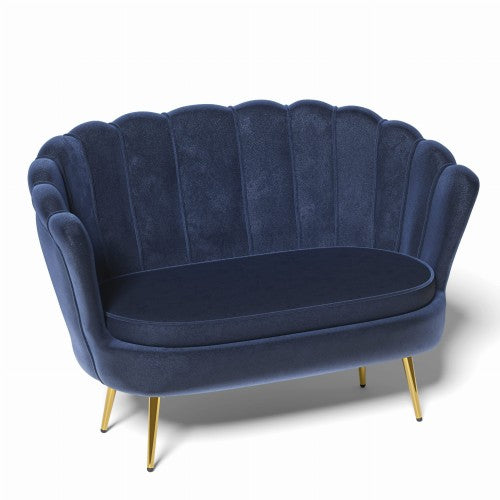 Granatowa Elegancka Sofa Muszelka – styl, komfort i wyjątkowa atmosfera Twojego wnętrza