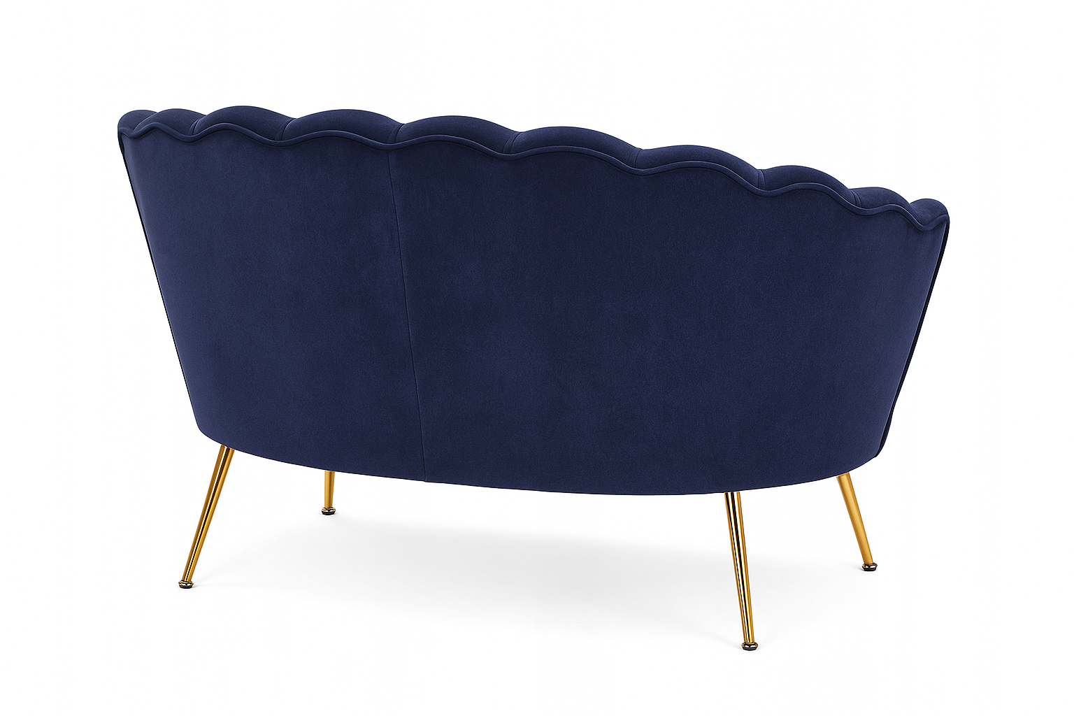 Granatowa Elegancka Sofa Muszelka – styl, komfort i wyjątkowa atmosfera Twojego wnętrza